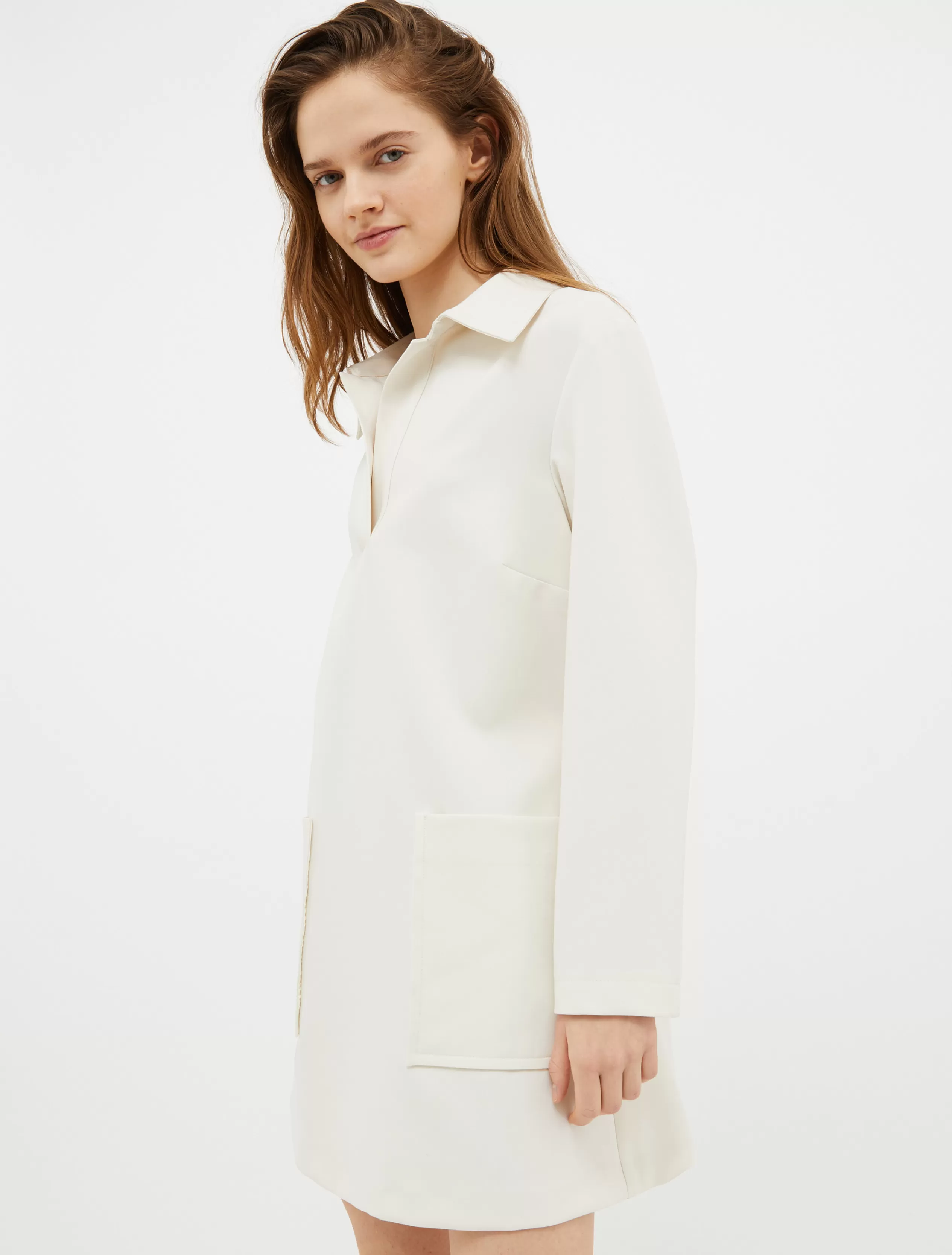 Abiti e Tute<MAX&Co. Mini dress di tela double bianco avorio