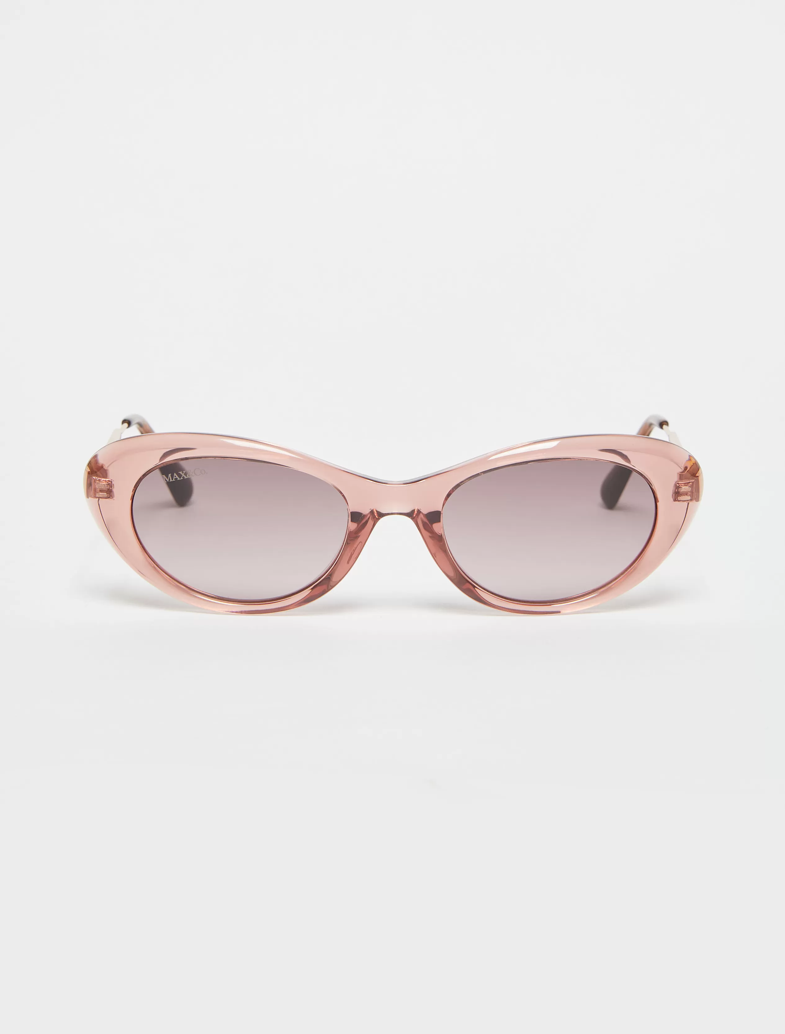 Occhiali<MAX&Co. Occhiali ovali cat-eye rosa