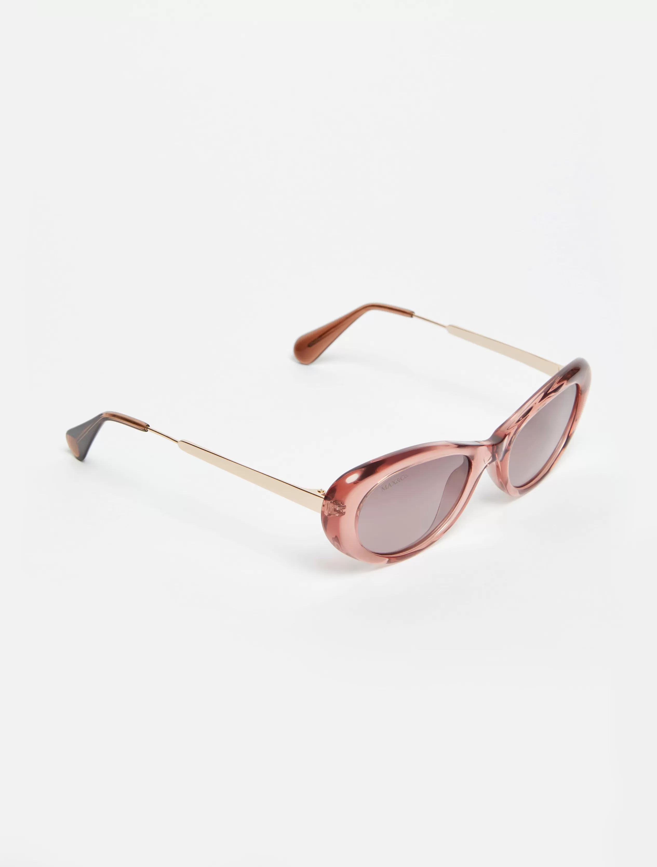 Occhiali<MAX&Co. Occhiali ovali cat-eye rosa