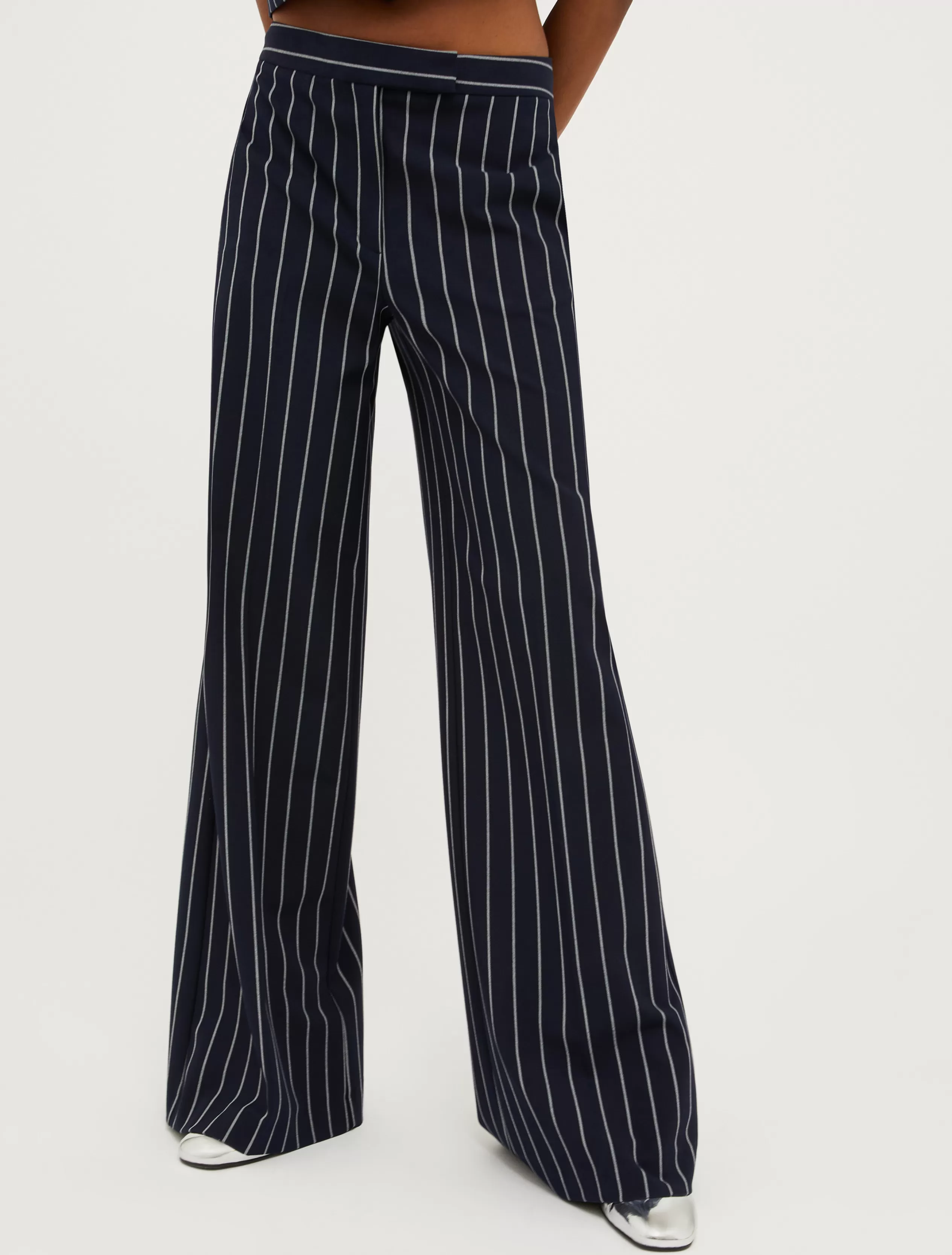 Tailleur | Pantaloni<MAX&Co. Pantaloni ampi gessati BLU