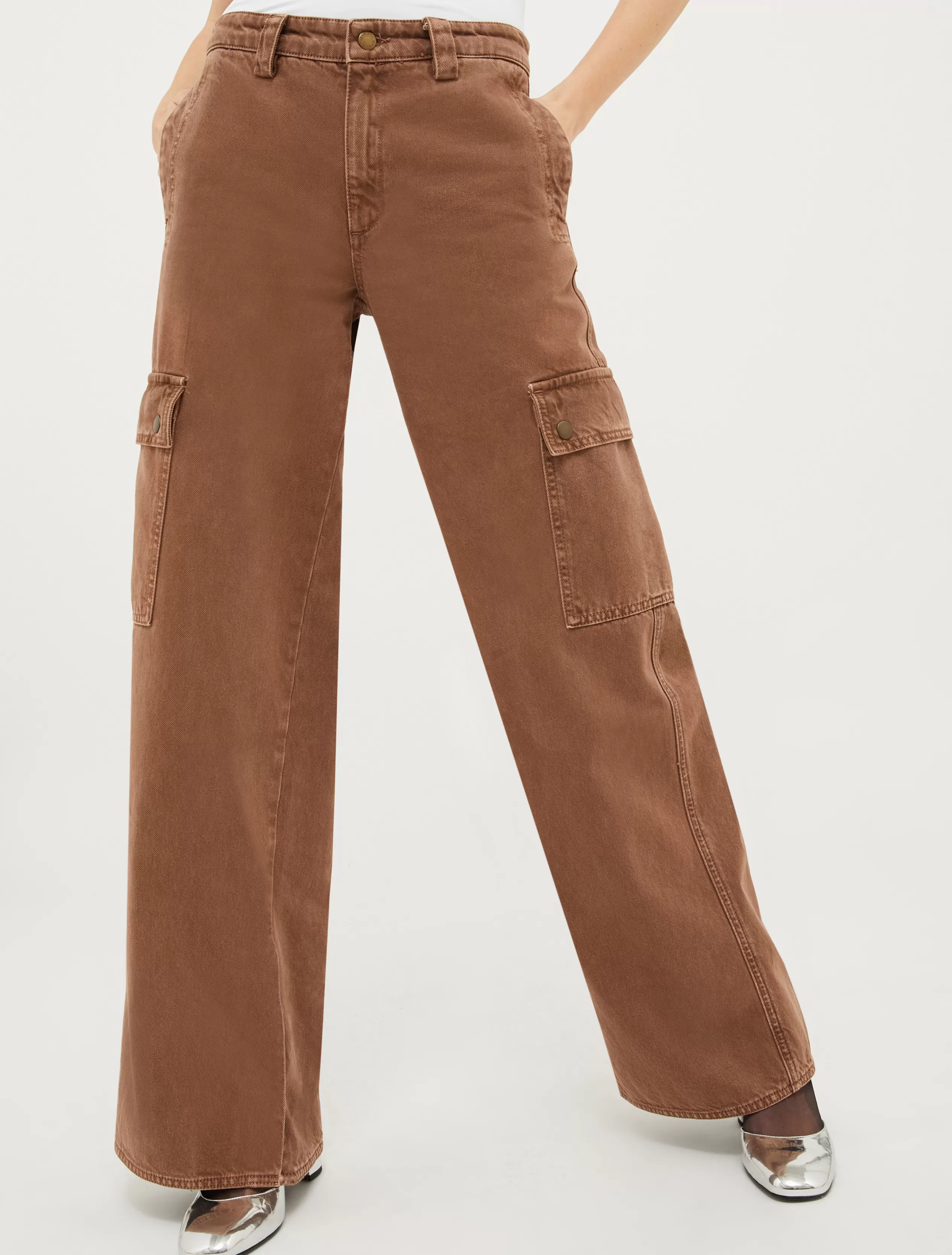 Pantaloni<MAX&Co. Pantaloni cargo in cotone BRONZO