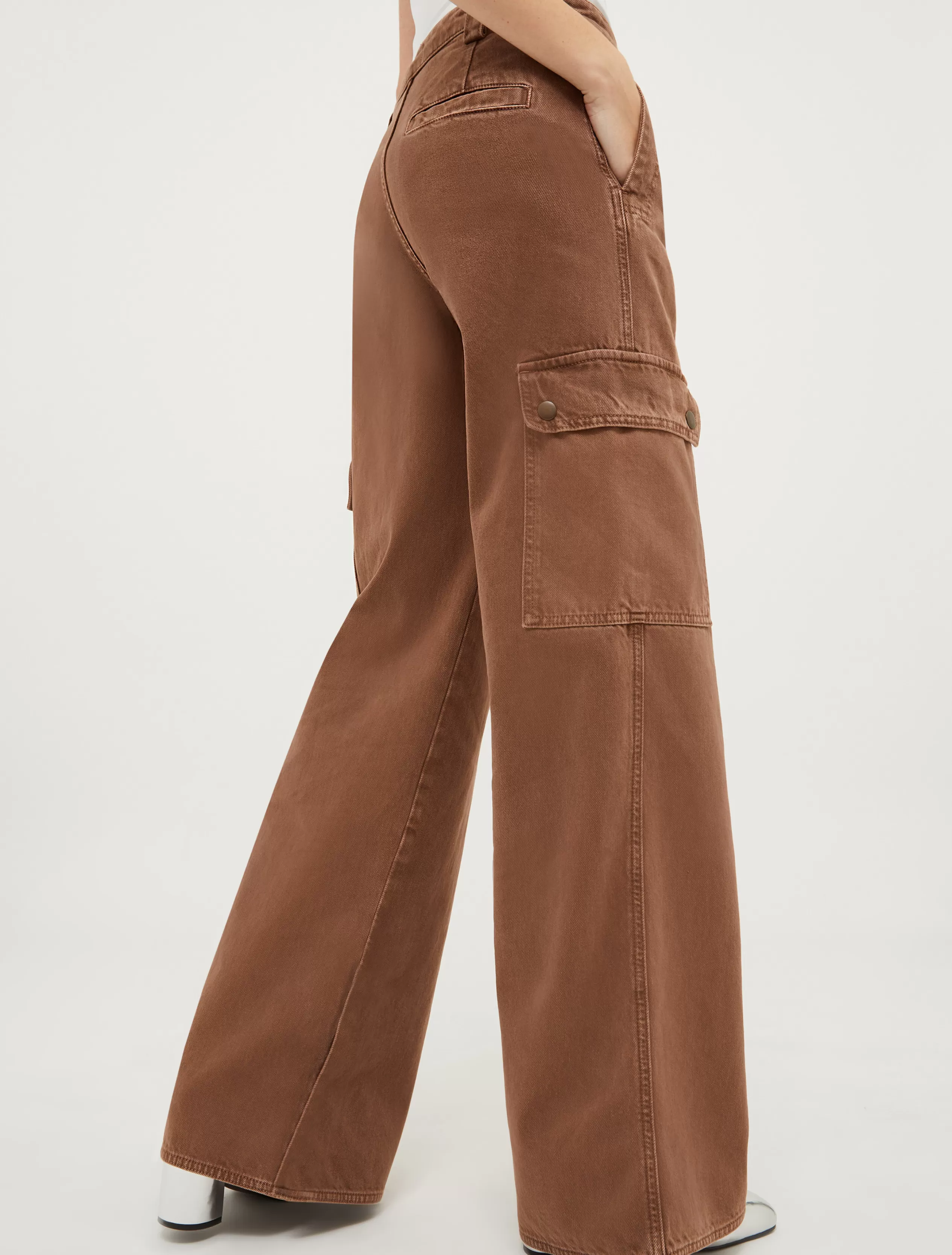 Pantaloni<MAX&Co. Pantaloni cargo in cotone BRONZO