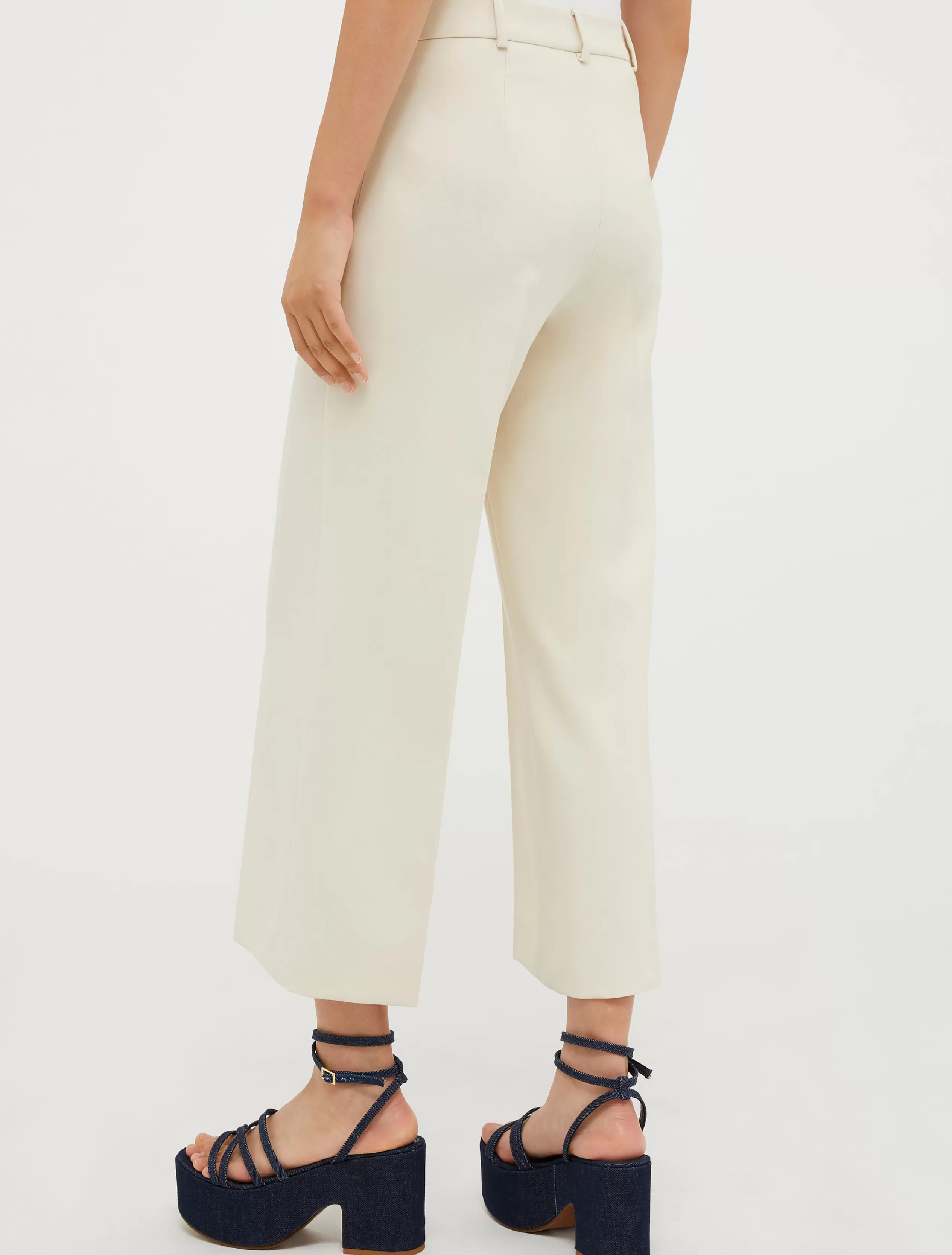 Pantaloni | Tailleur<MAX&Co. Pantaloni cropped morbidi AVORIO