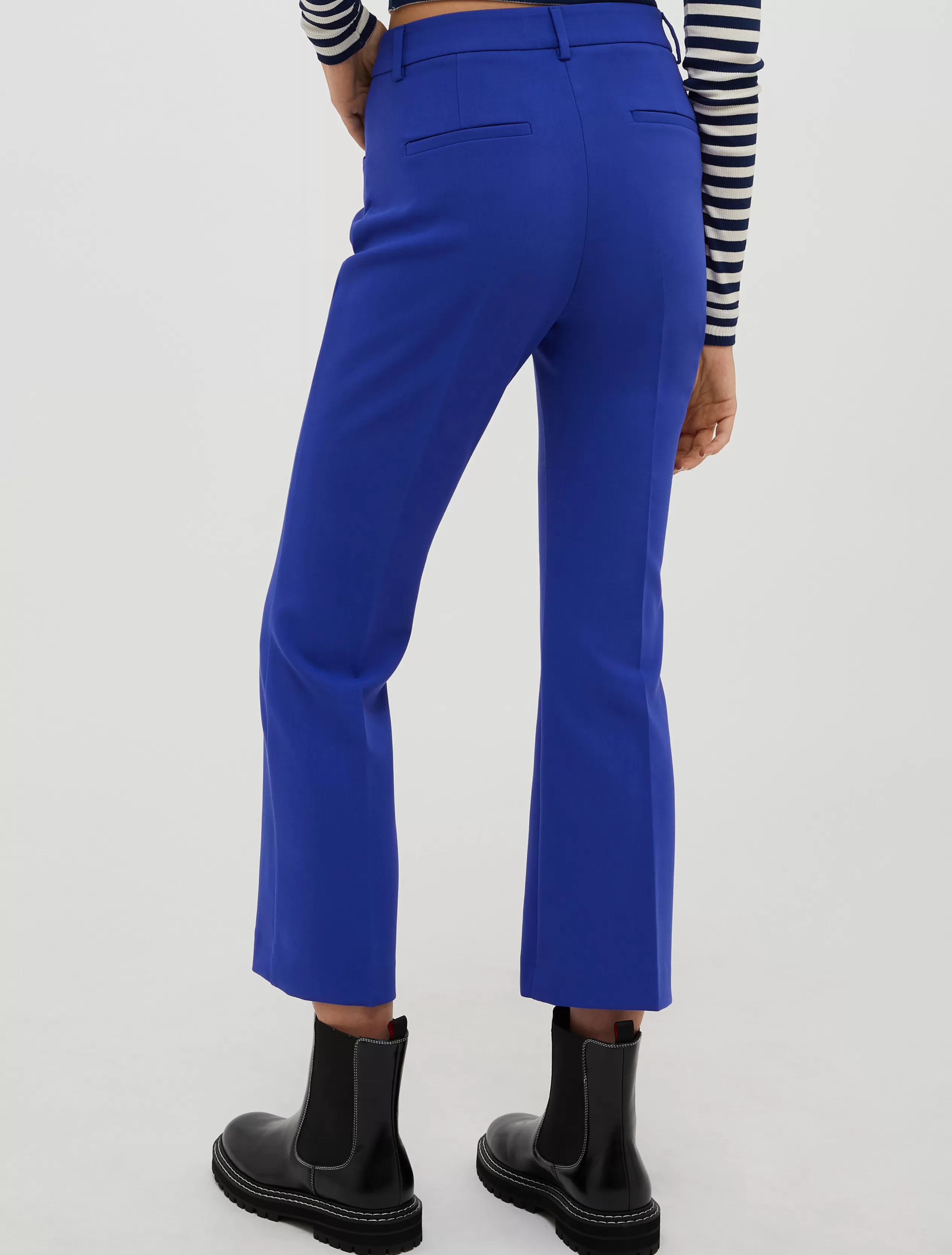 Pantaloni | Tailleur<MAX&Co. Pantaloni di tela double blu cina