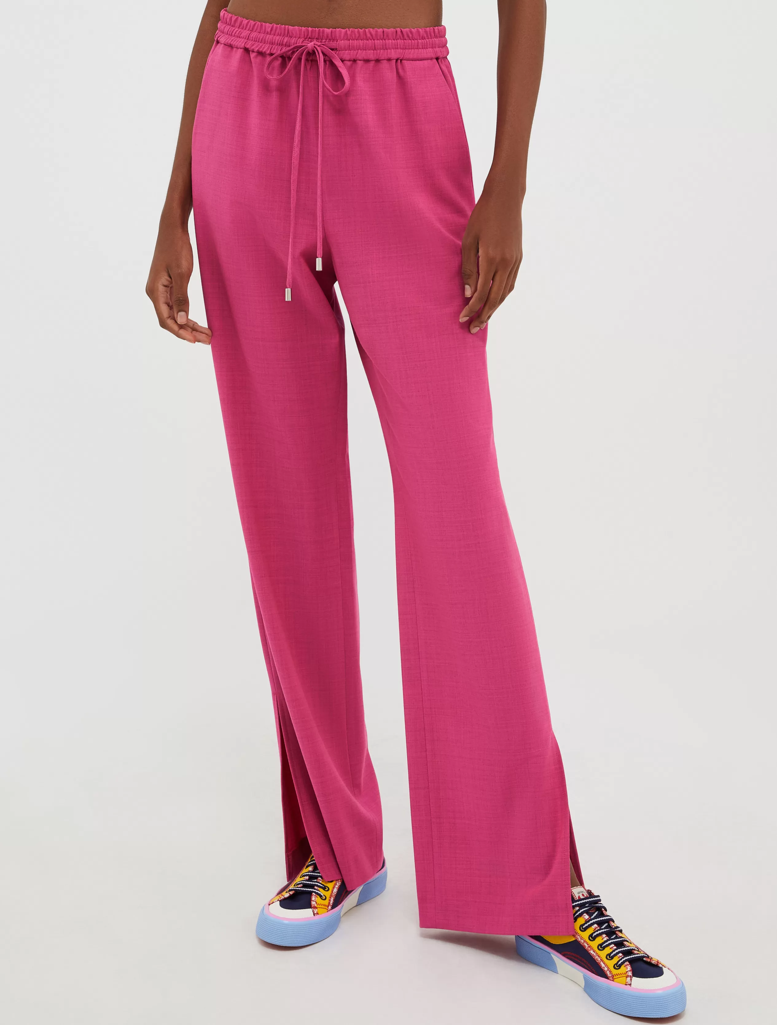 Pantaloni | Tailleur<MAX&Co. Pantaloni in blend di lana light fuxia