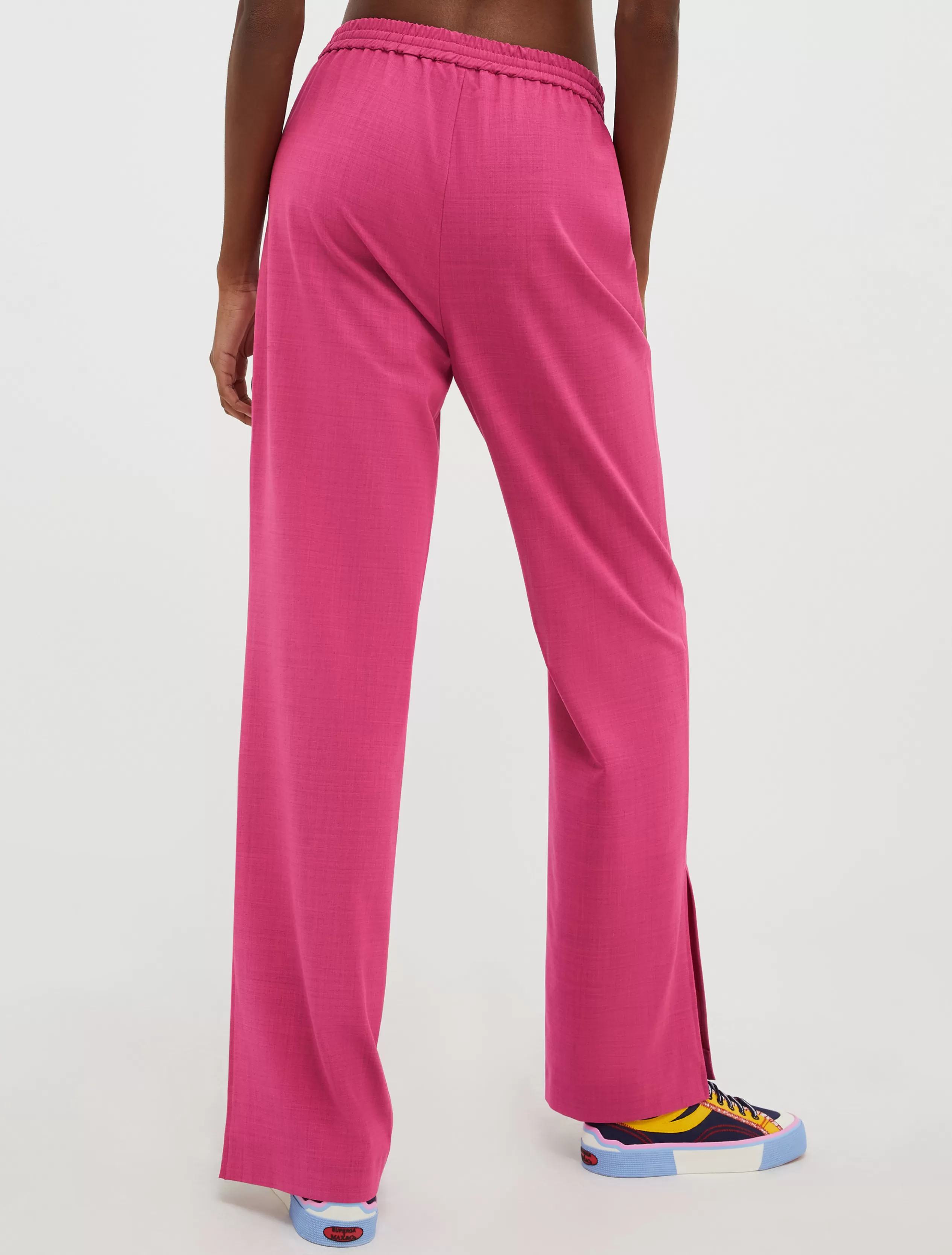 Pantaloni | Tailleur<MAX&Co. Pantaloni in blend di lana light fuxia