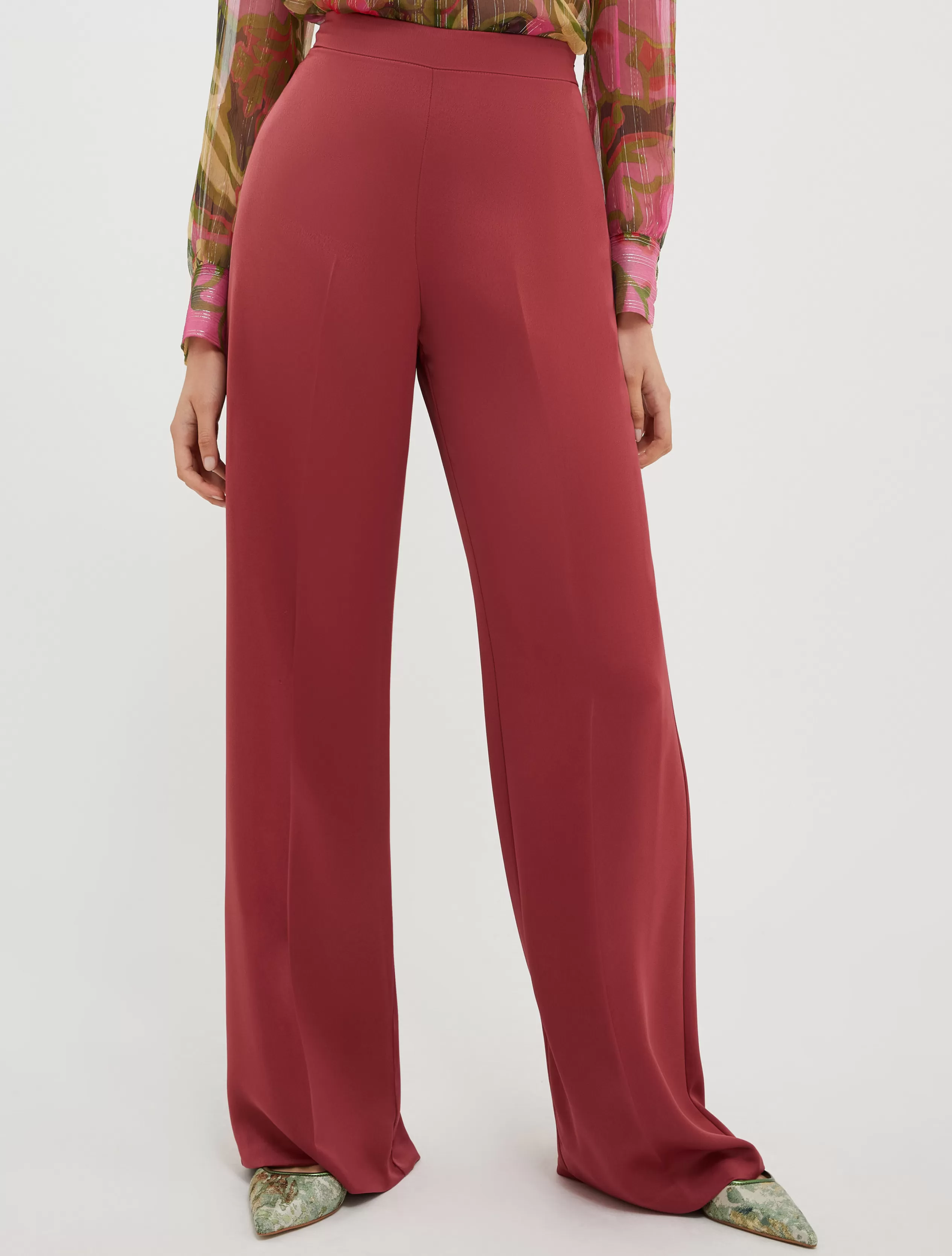 Pantaloni | Tailleur<MAX&Co. Pantaloni in envers satin bordeaux