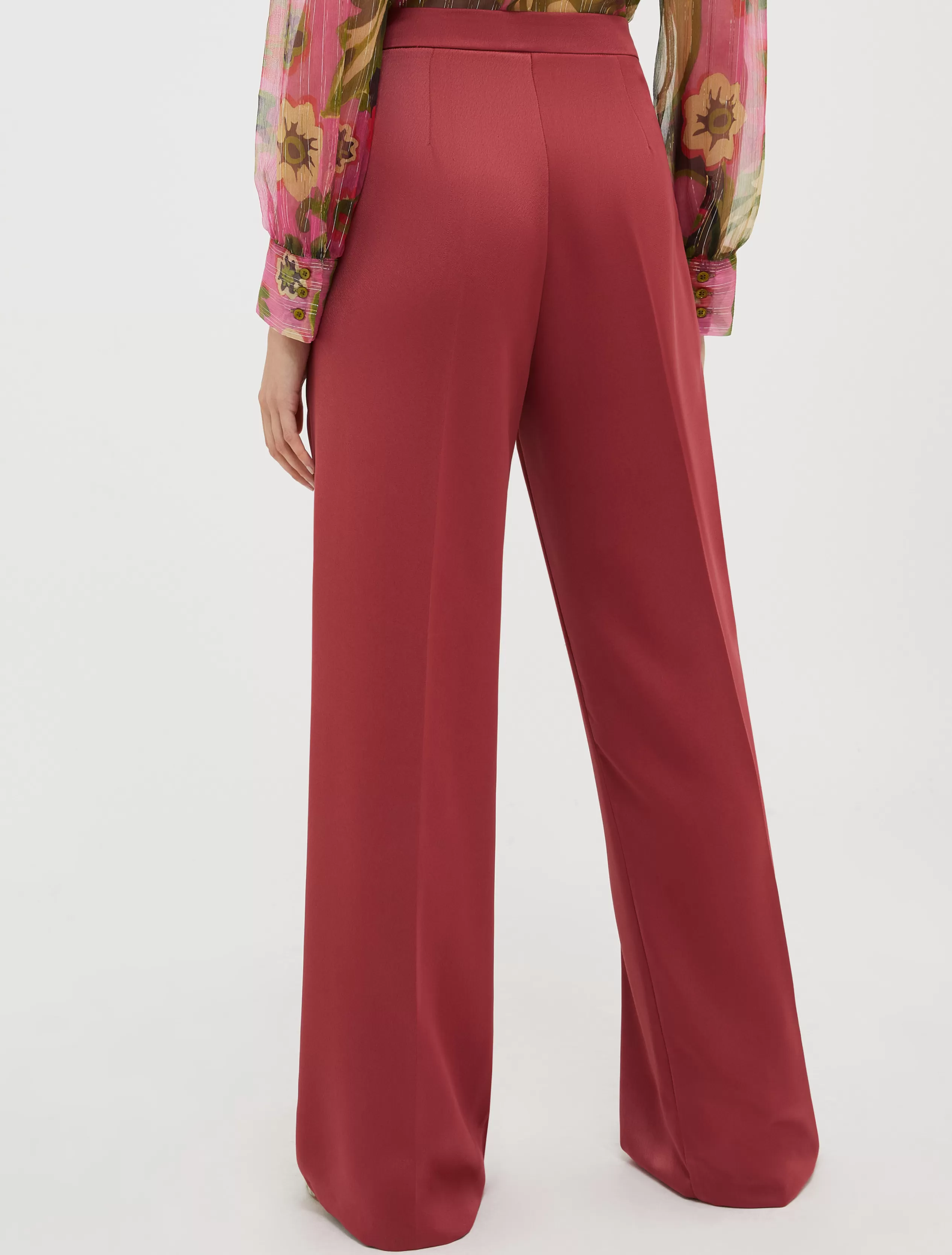 Pantaloni | Tailleur<MAX&Co. Pantaloni in envers satin bordeaux