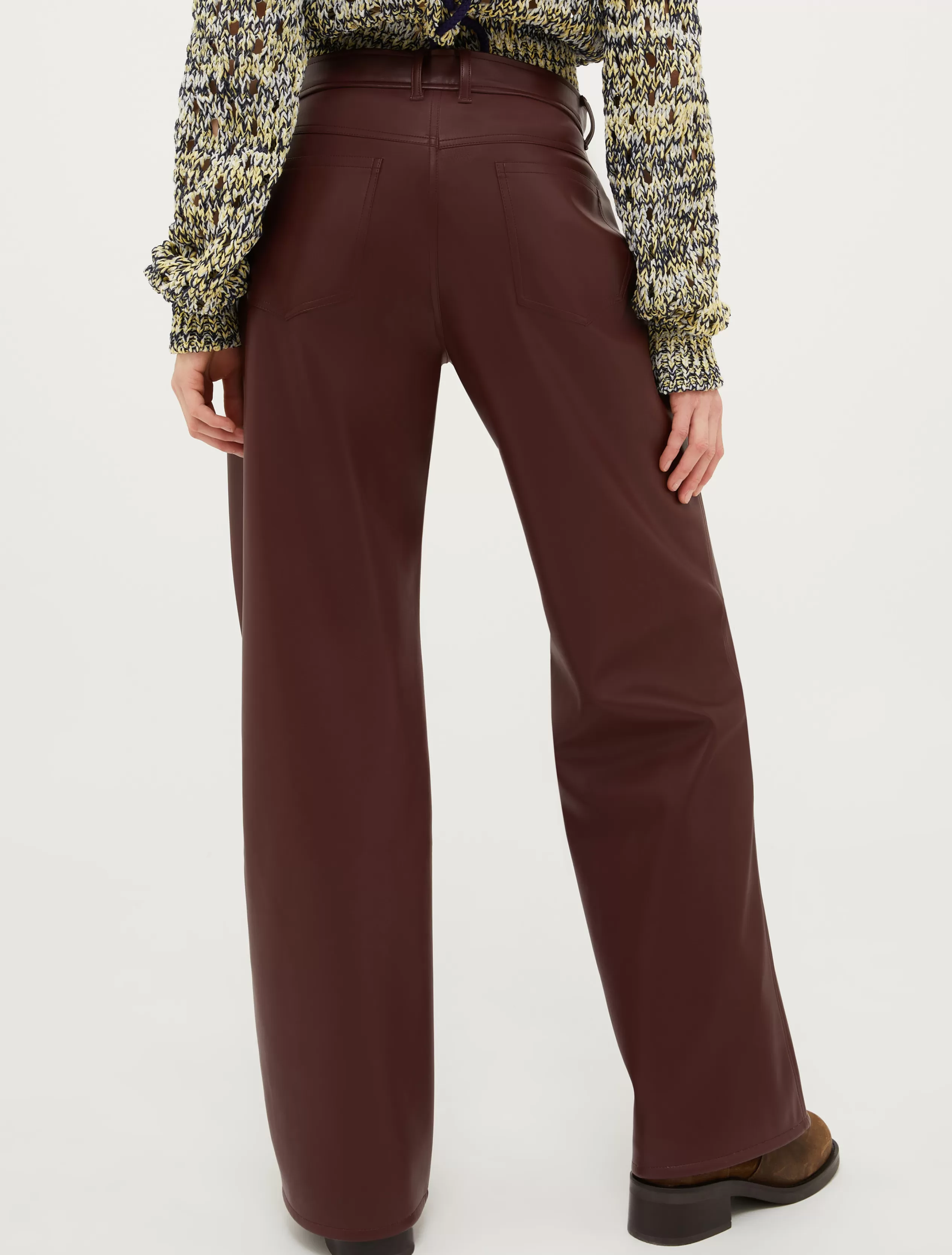 Pantaloni<MAX&Co. Pantaloni in jersey spalmato BORDEAUX