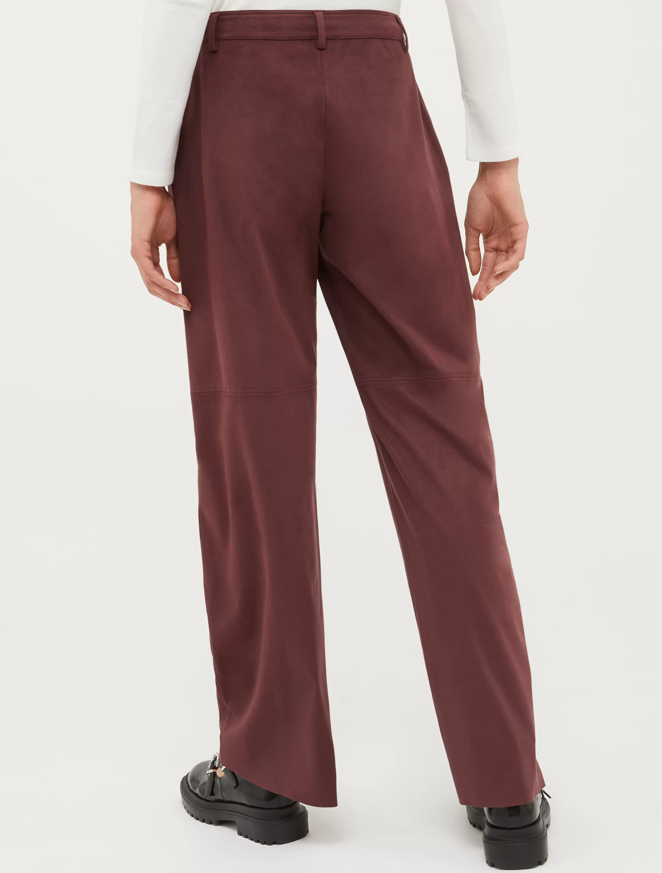 Pantaloni | Tailleur<MAX&Co. Pantaloni in jersey suede BORDEAUX