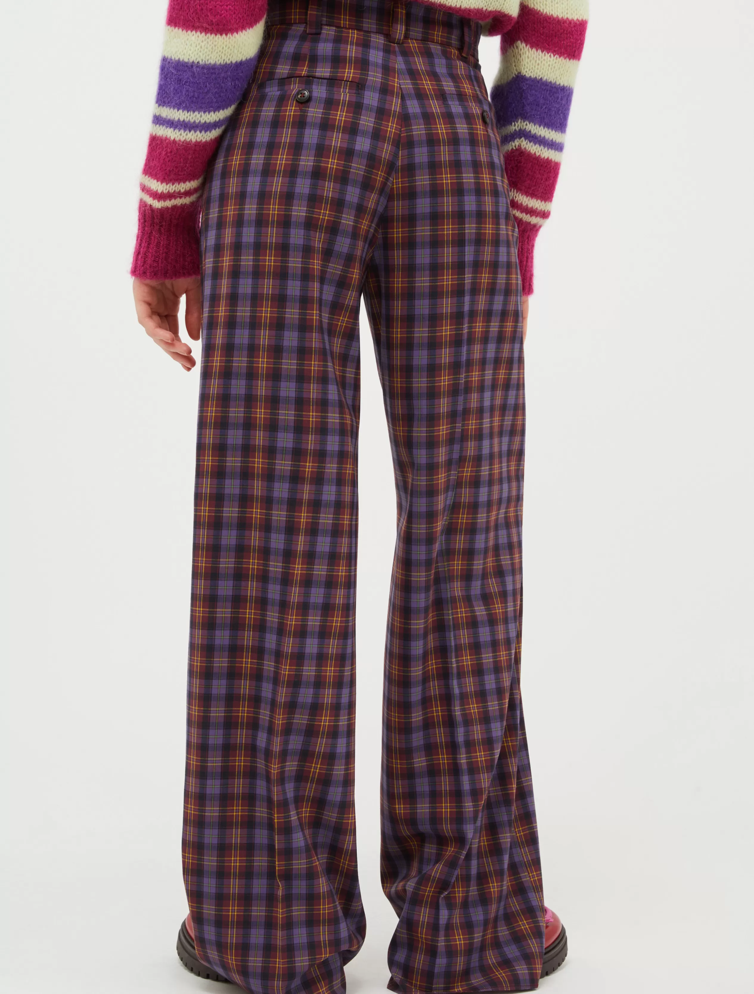 Pantaloni<MAX&Co. Pantaloni relax fit fantasia bordeaux