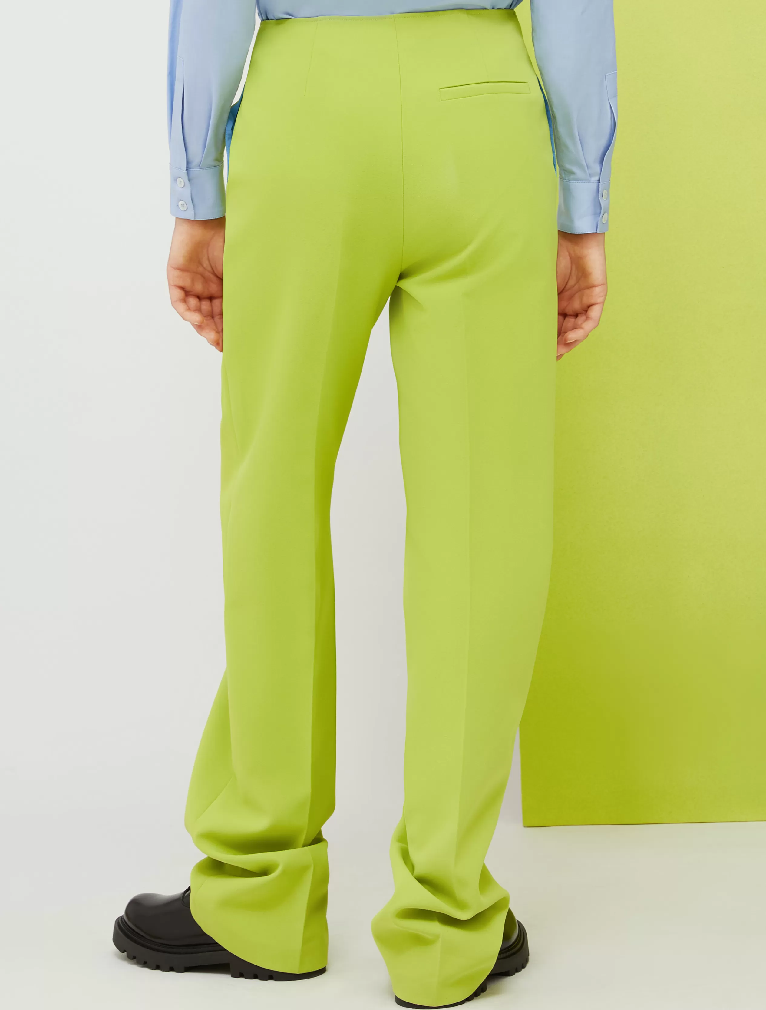 Pantaloni | Tailleur<MAX&Co. Pantaloni straight fit De-Coated with Anna Dello Russo verde acido