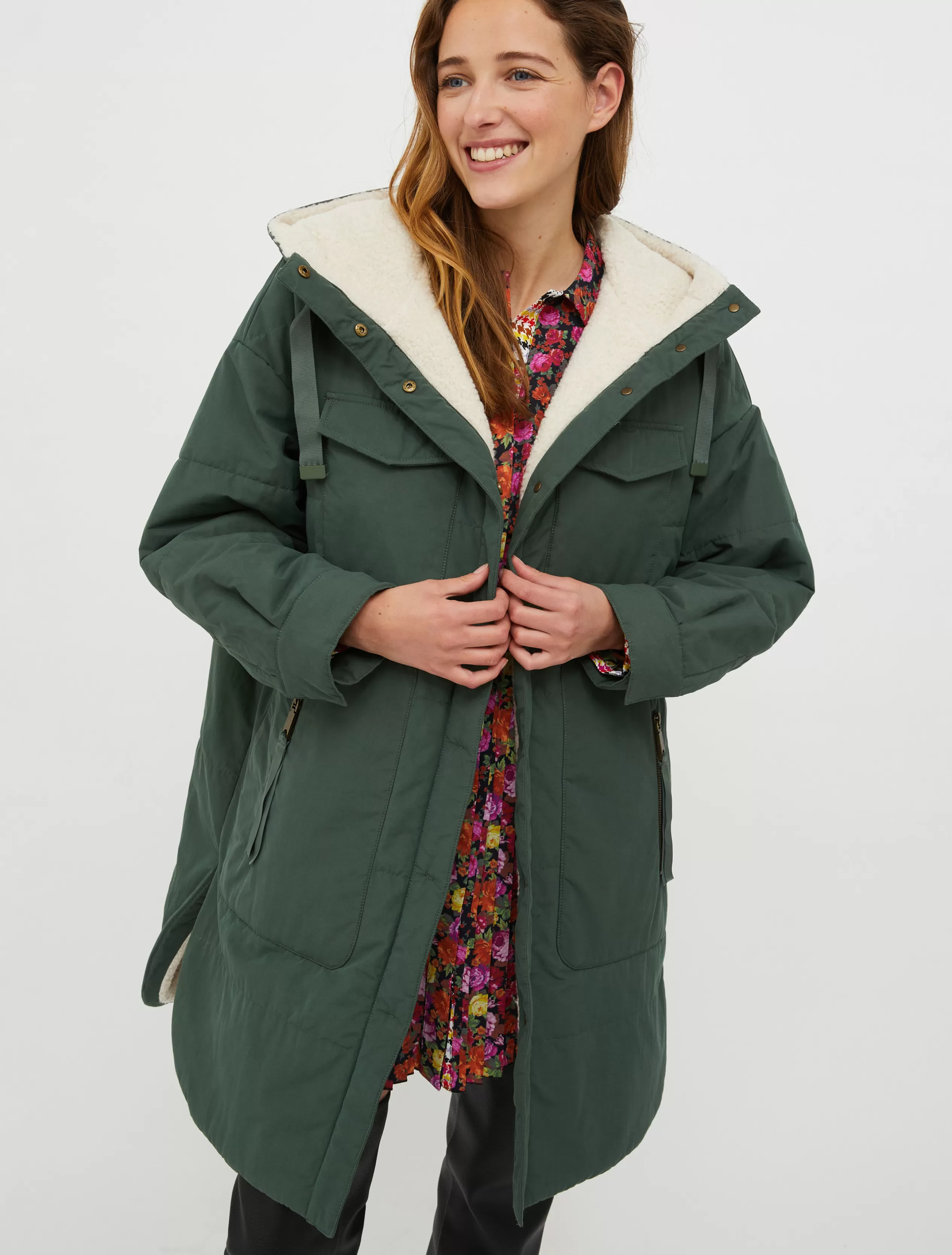 Piumini<MAX&Co. Parka di cotone tecnico fango