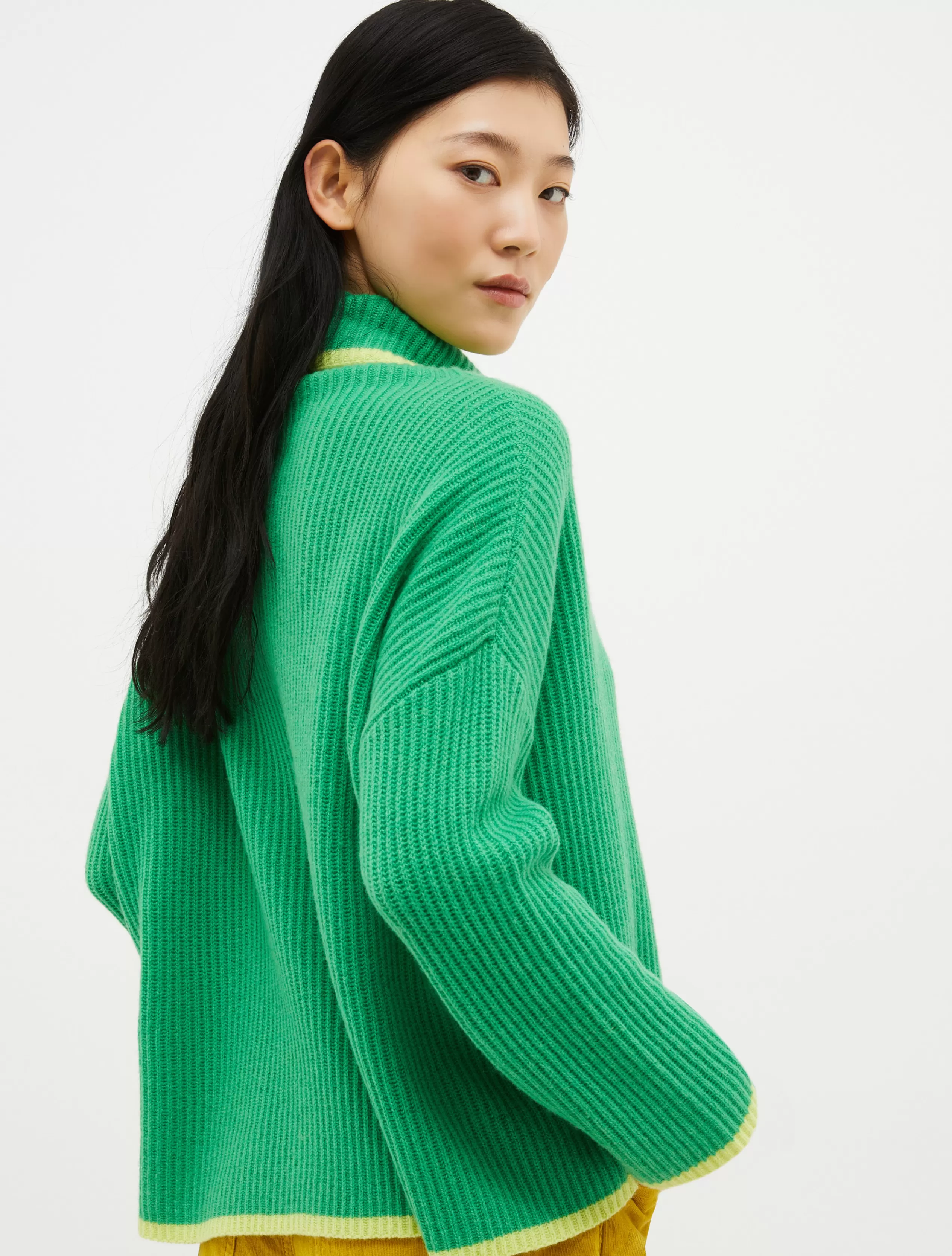 Maglie e Cardigan<MAX&Co. Pull dolcevita in puro cashmere verde