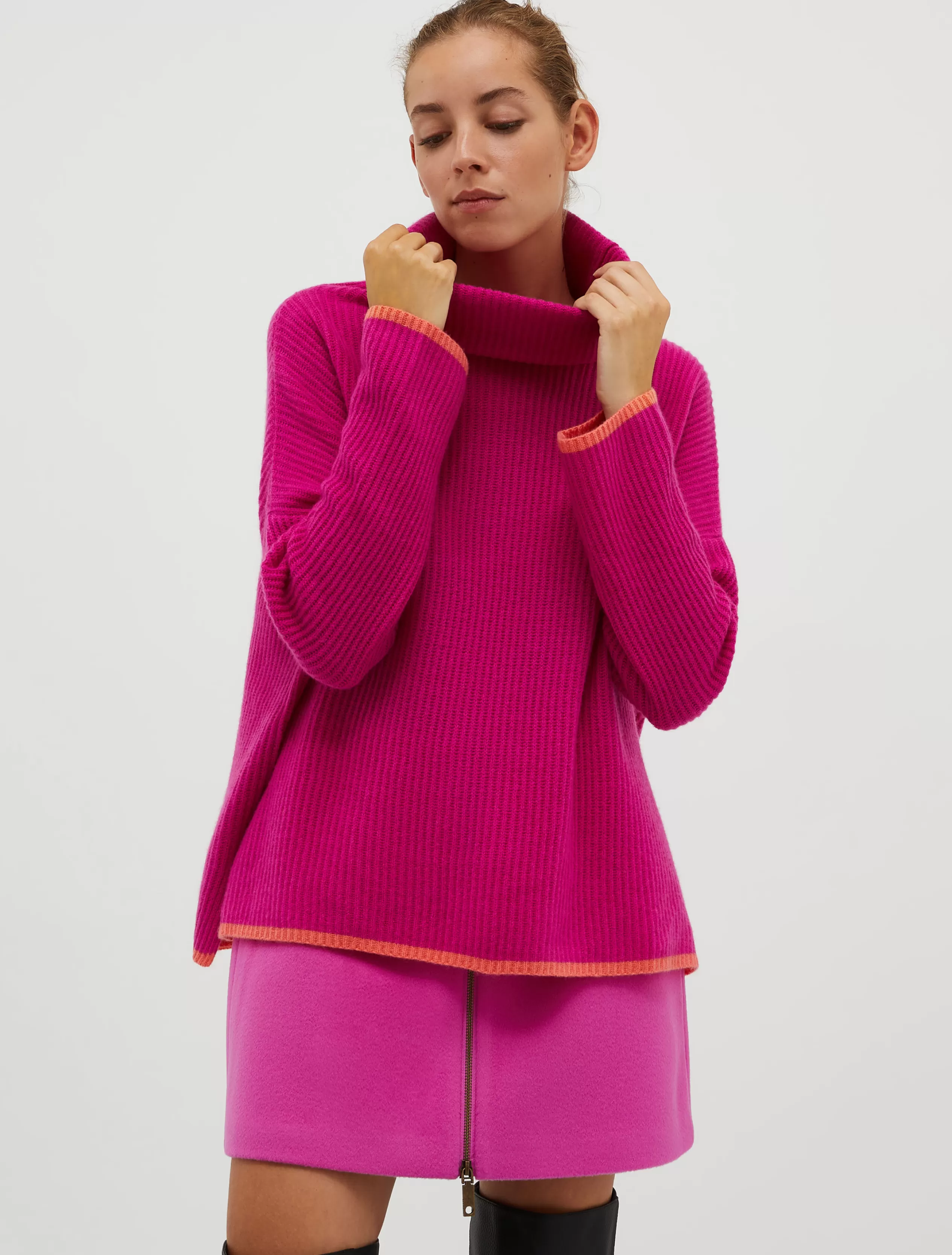 Maglie e Cardigan<MAX&Co. Pull dolcevita in puro cashmere lilla