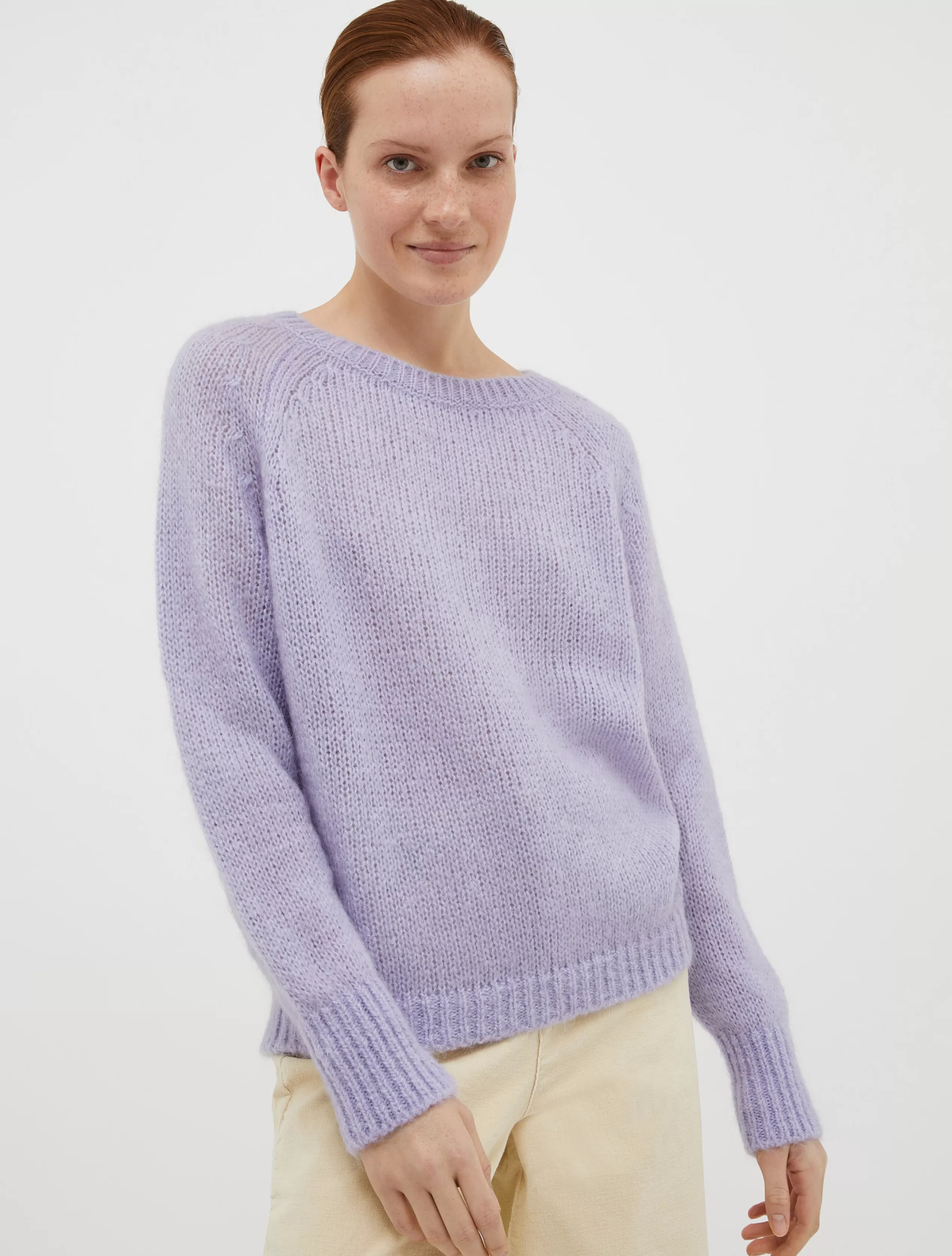 Maglie e Cardigan<MAX&Co. Pull in blend di mohair rosa antico