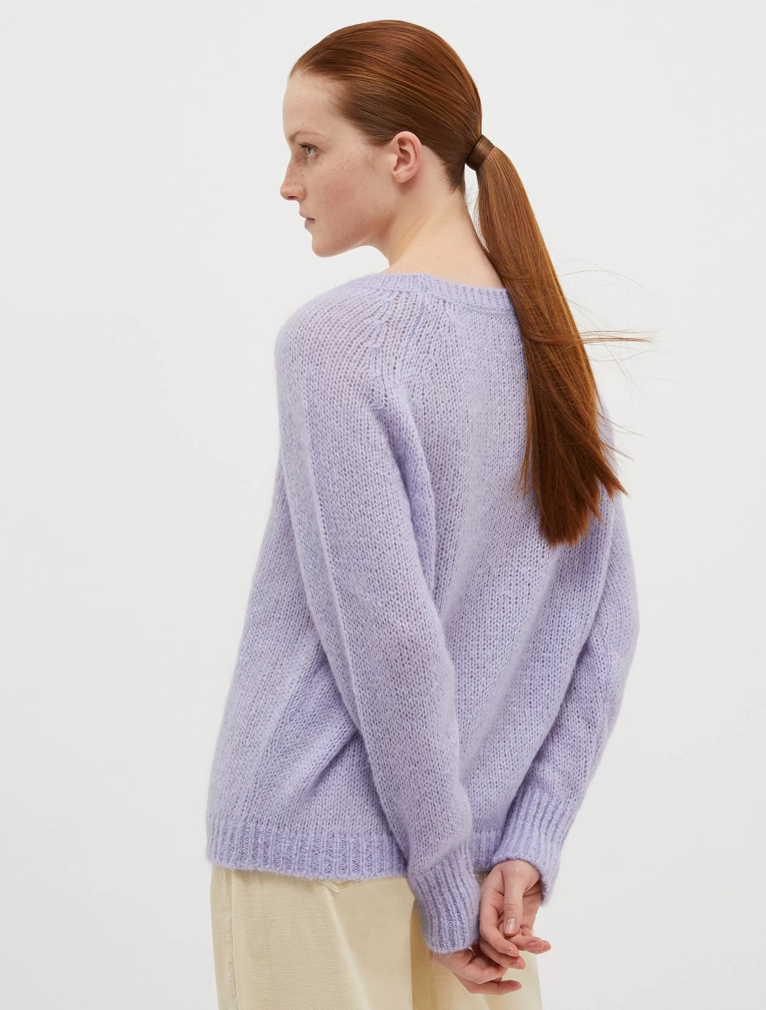 Maglie e Cardigan<MAX&Co. Pull in blend di mohair rosa antico