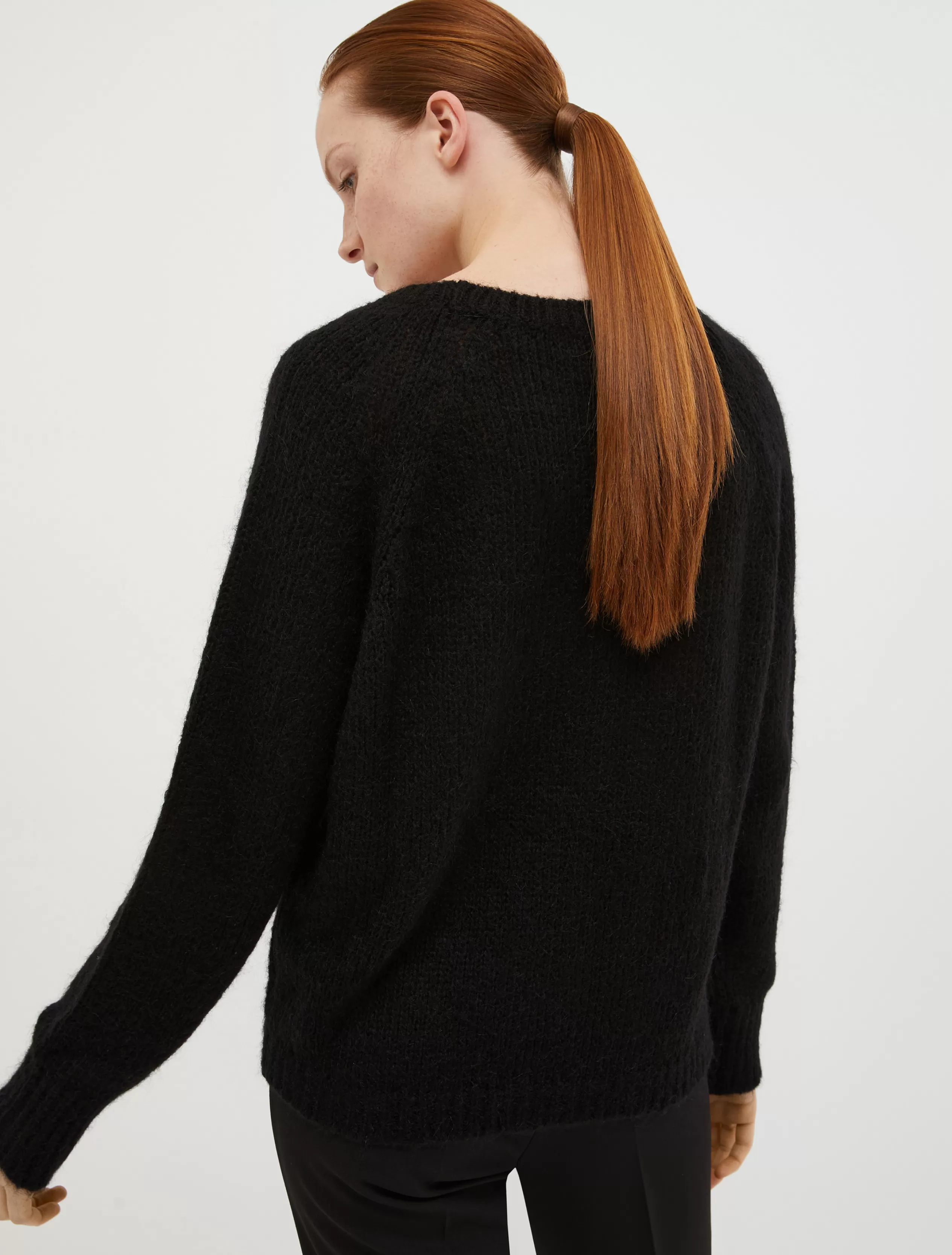 Maglie e Cardigan<MAX&Co. Pull in blend di mohair nero