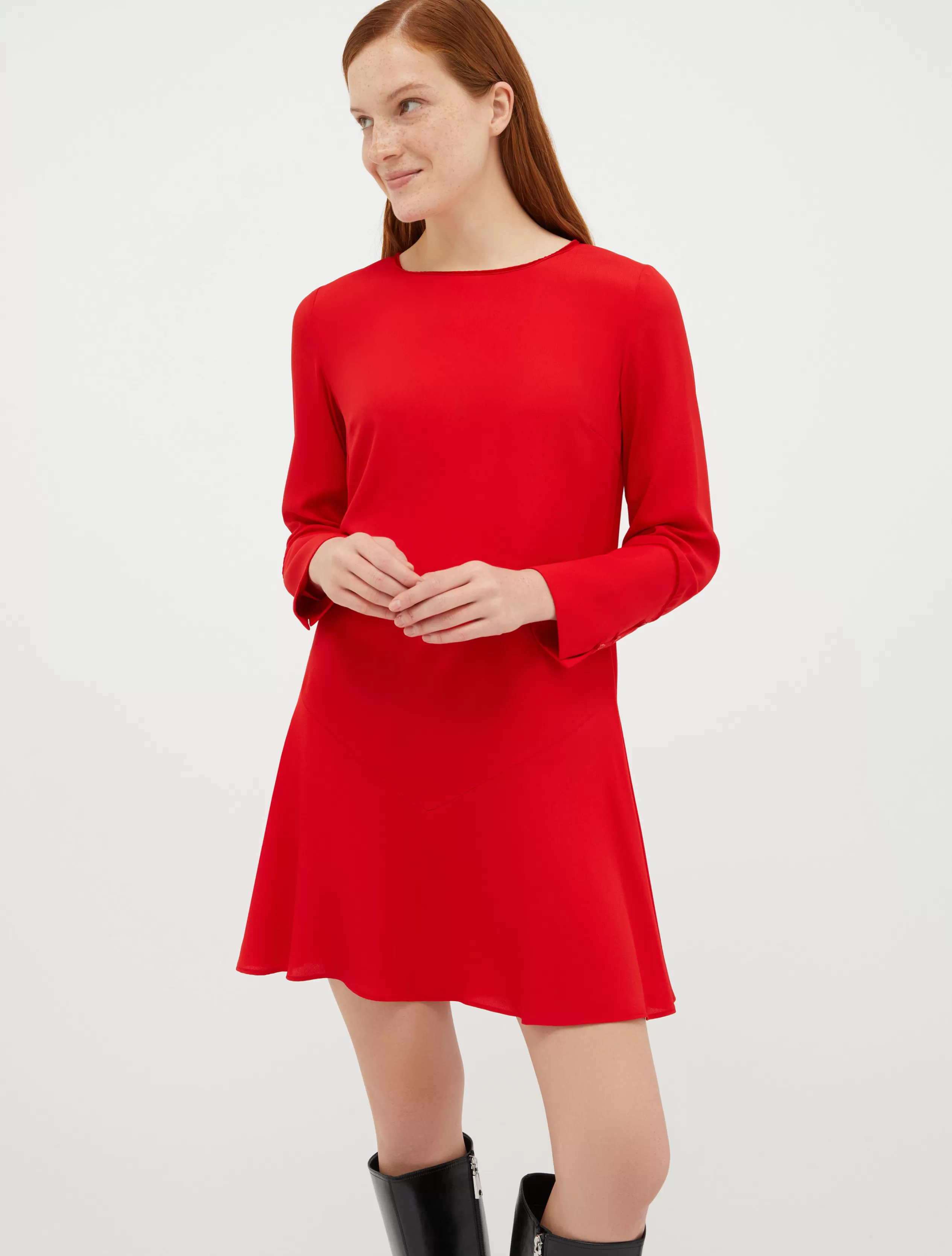 Abiti e Tute<MAX&Co. Shift dress in crêpe de Chine rosso