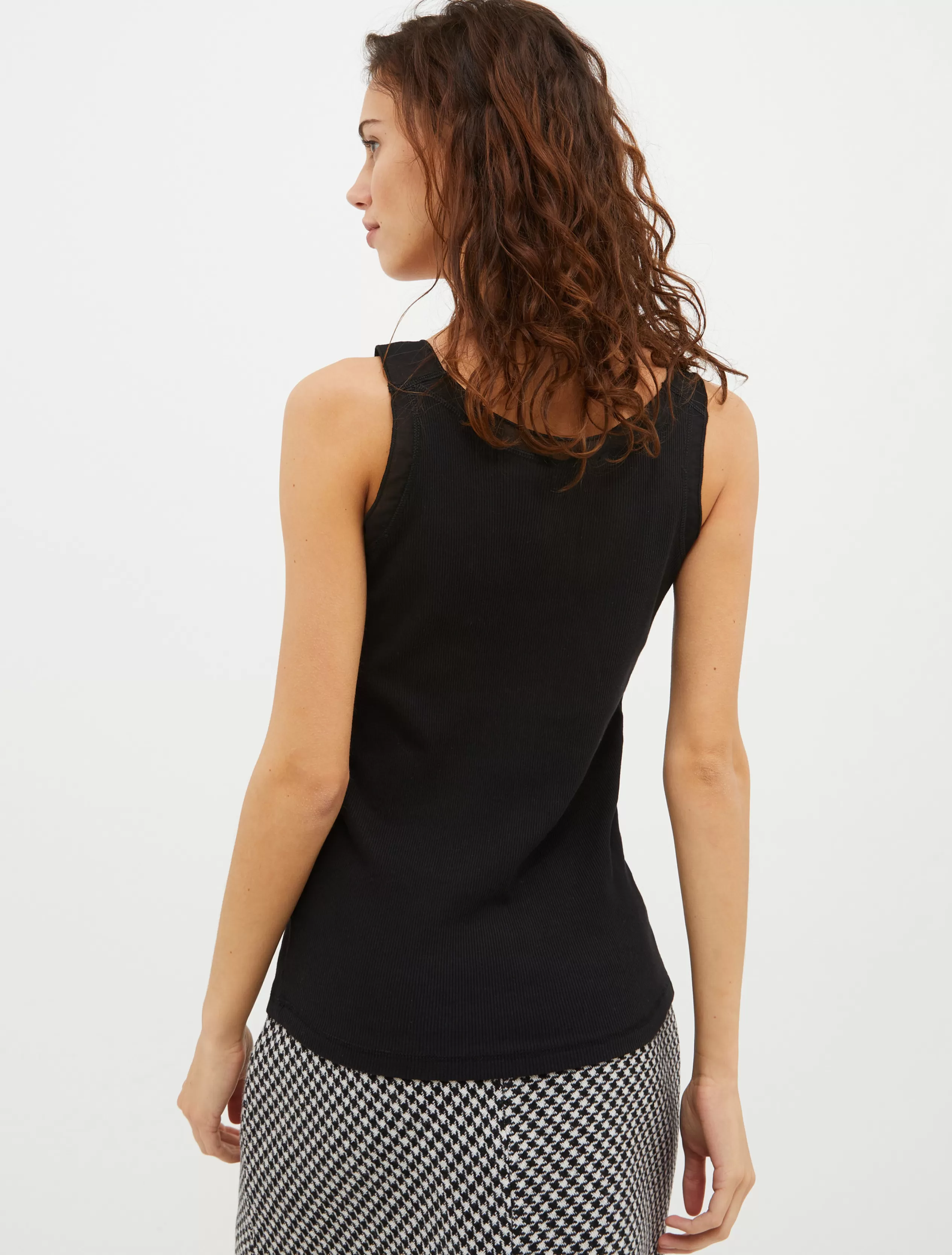 Camicie e Top<MAX&Co. Tank top con profili in voile nero