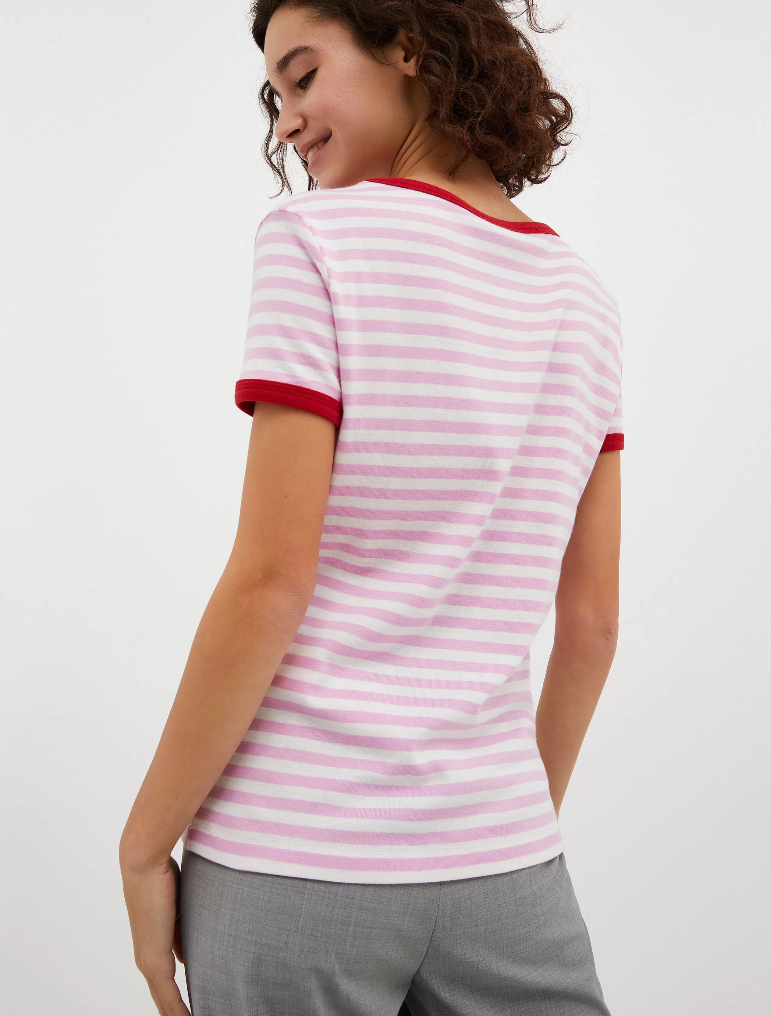 Felpe e T-shirt<MAX&Co. T-shirt slim con logo rosa antico