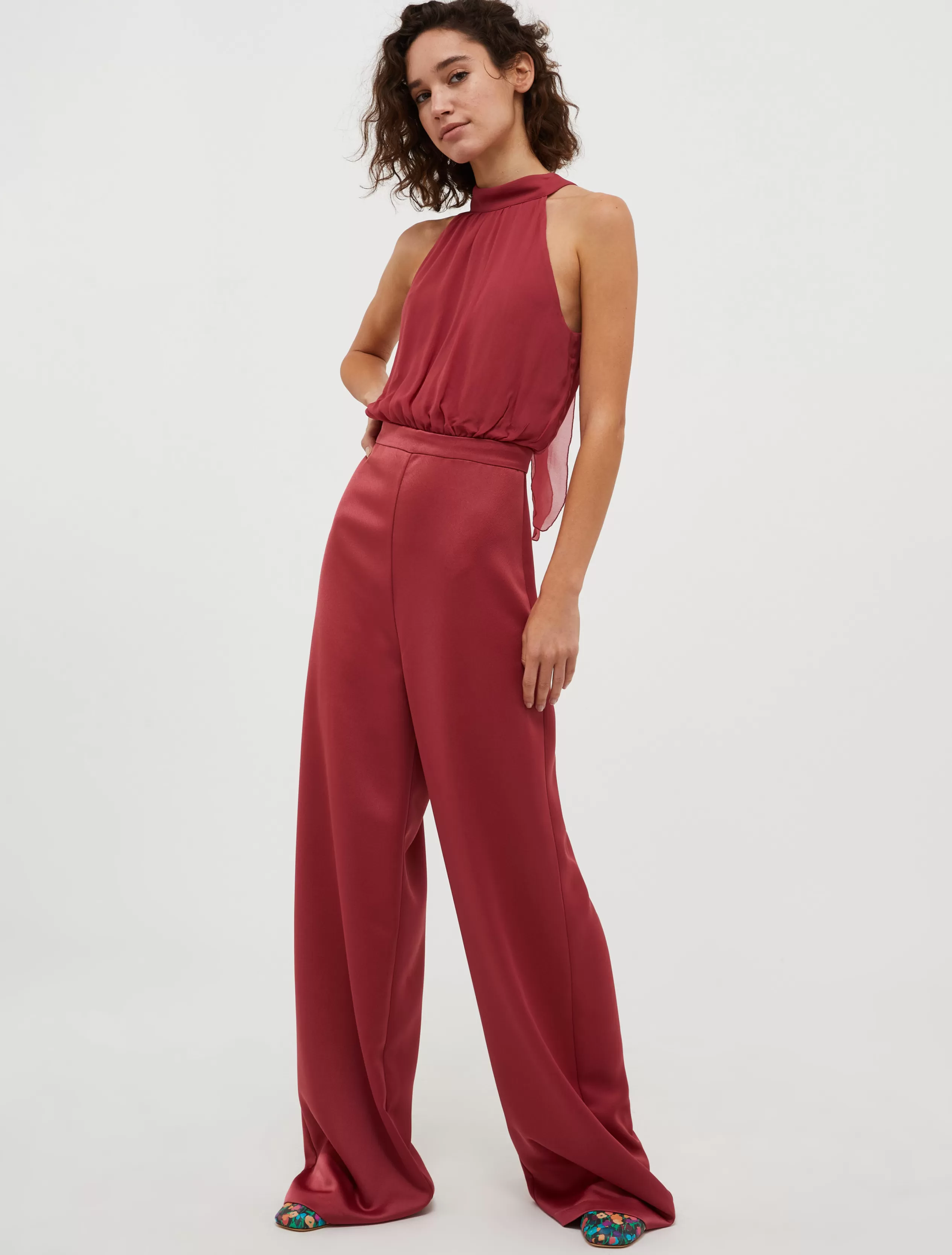 Abiti e Tute<MAX&Co. Tuta in georgette e envers satin bordeaux