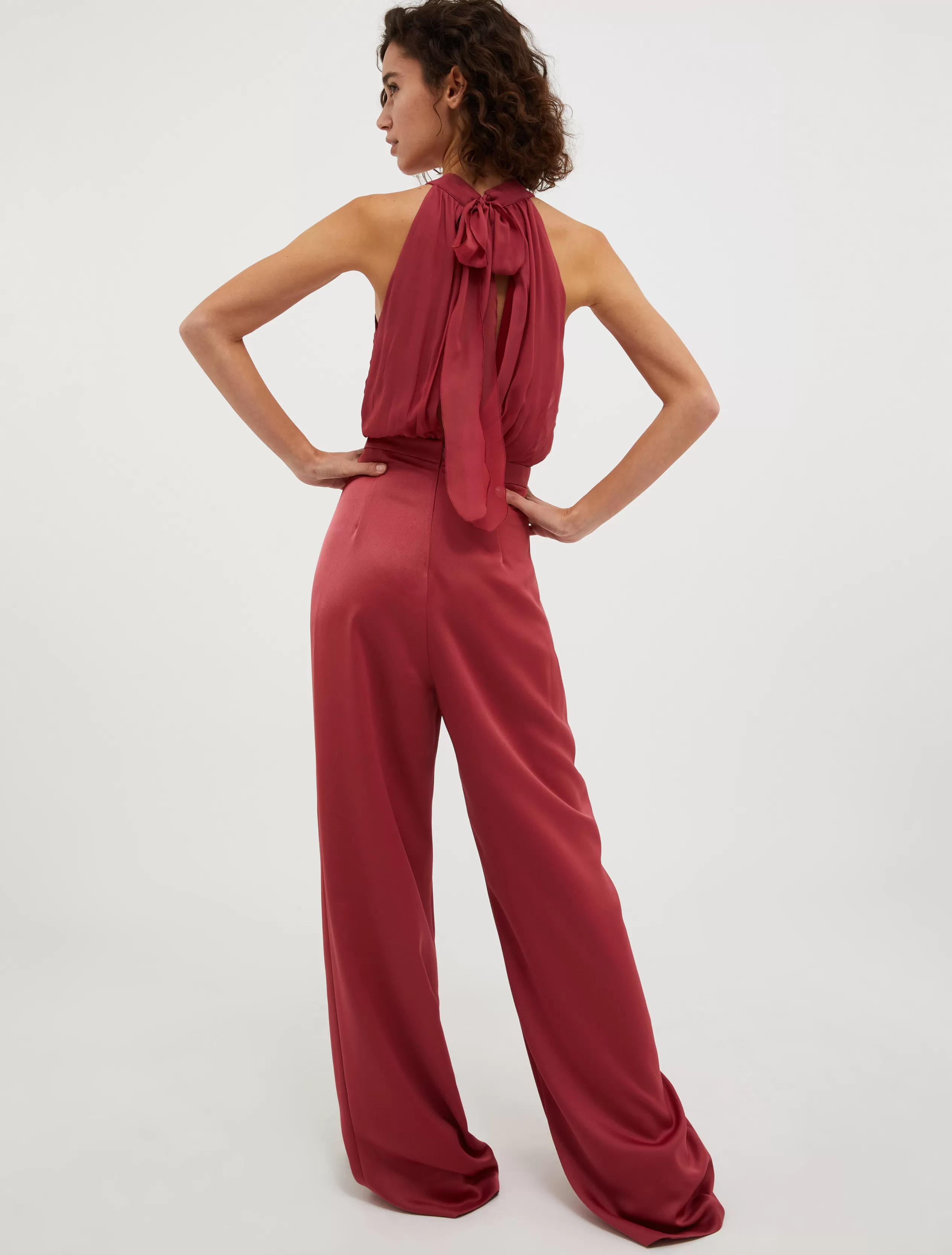 Abiti e Tute<MAX&Co. Tuta in georgette e envers satin bordeaux